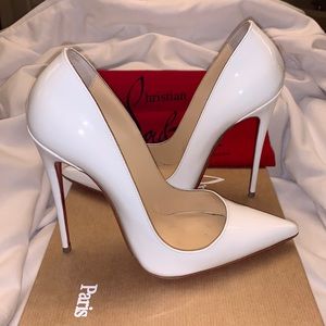 Christian Louboutin So Kate 120 Patent Bianca size 37.5 (7.5)